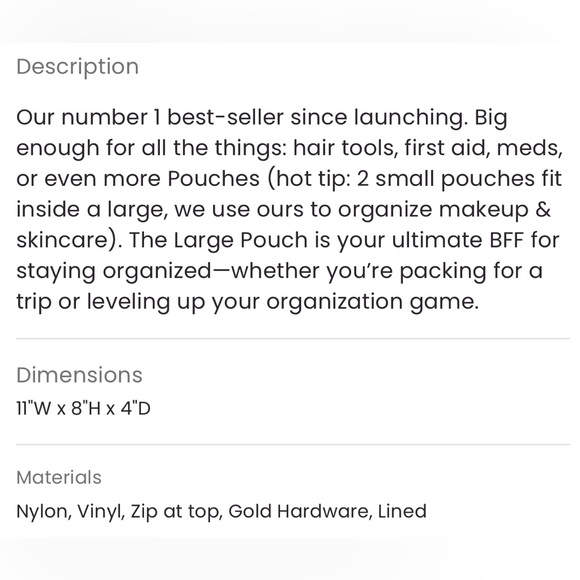 Stoney Clover Lane Clear Front Large Pouch in Bubblegum - Picture 11 of 11